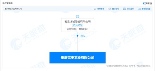 雪王农业公司注册资本增至1亿